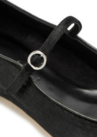 Aeyde Uma Pony Hair Mary Jane Flats Black