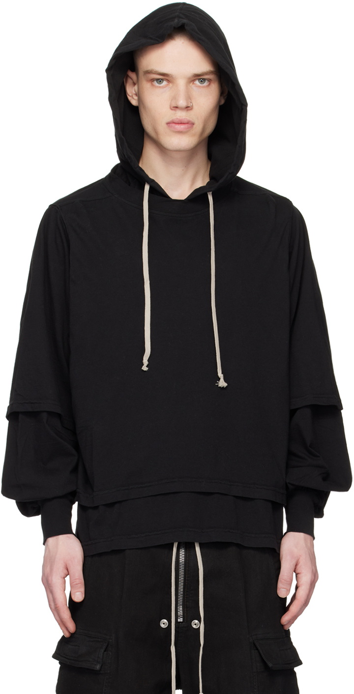 Rick Owens Drkshdw Black Hustler Hoodie