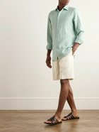 Zegna - Straight-Leg Oasi Linen Shorts - White