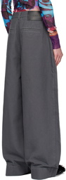 JW Anderson Gray Oversize Pocket Cargo Pants