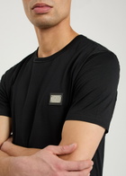Dolce & Gabbana Core Logo-appliquéd Cotton T-shirt Black