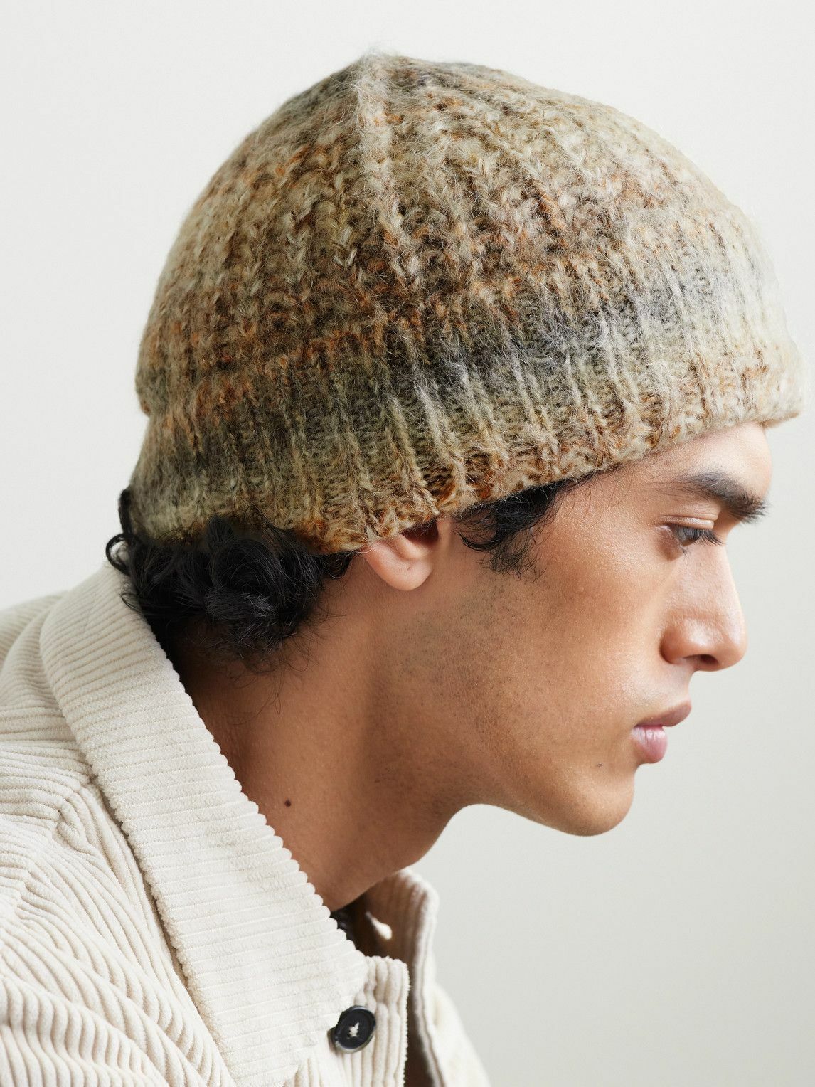 Corridor - Space-Dyed Brushed-Knit Beanie