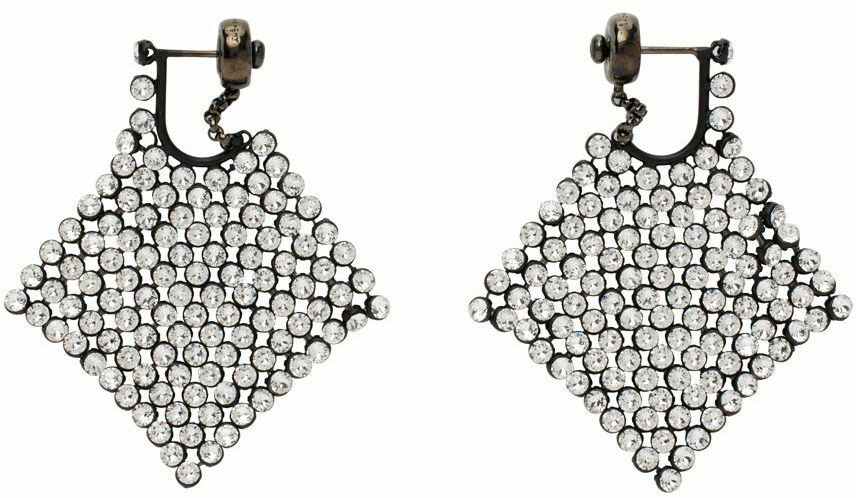 Givenchy Silver G Square Cube Earrings Givenchy