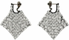 Givenchy Black Small G Mesh Earrings