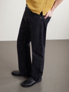 Yuketen - Polanco Woven Leather Mules - Black