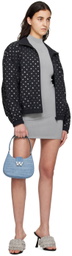 Alexander Wang Indigo Small W Legacy Denim Shoulder Bag