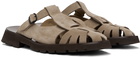 HEREU Taupe Canya Sport Mules