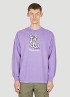 Mud Pigment Long Sleeve T-Shirt in Purple