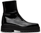 Ernest W. Baker Black Platform Zipped Boots