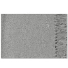 A.P.C. Ambroise Embroidered Scarf in Grey Heather