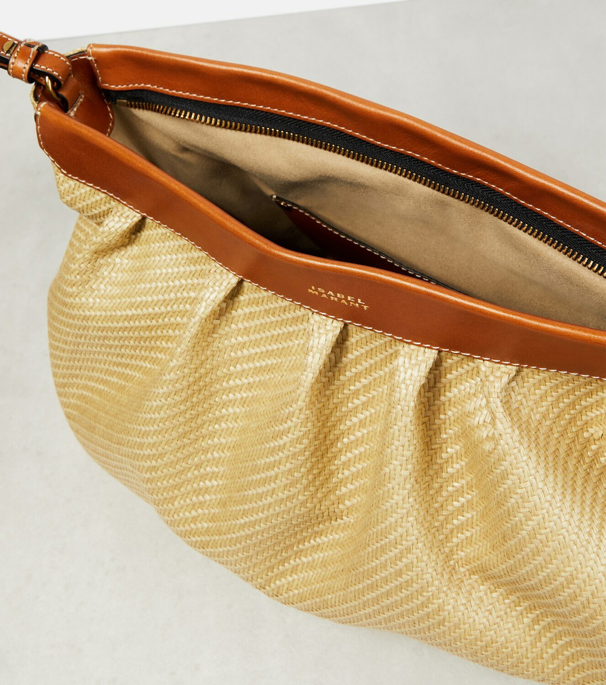Isabel Marant - Luz raffia-effect clutch Isabel Marant