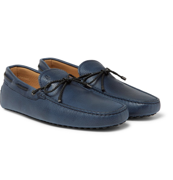 Photo: Tod's - Gommino Full-Grain Nubuck Driving Shoes - Blue