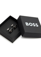 Boss Logo-engraved Metal Cufflinks - Silver - One Size