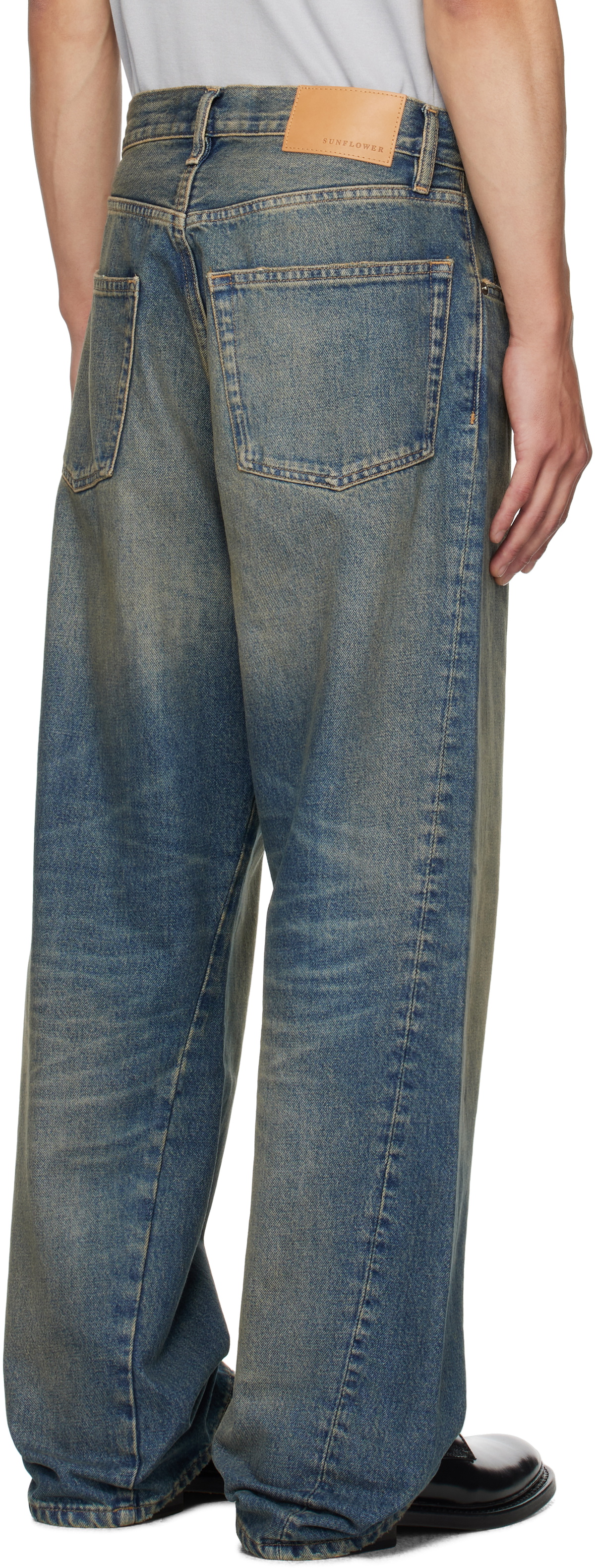 Sunflower Blue Wide Twist Jeans