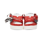 Off-White Red and White Off Court Low Sneakers