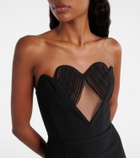 Nensi Dojaka Cutout strapless minidress