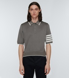 Thom Browne - 4-Bar cotton and silk polo sweater