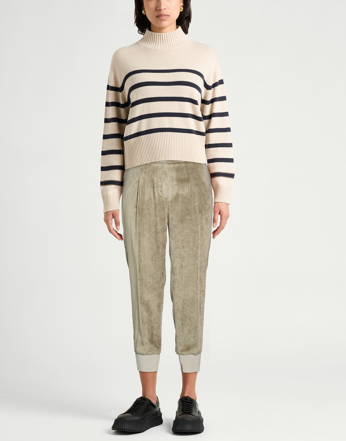 Peserico Womens Pants in Sage green