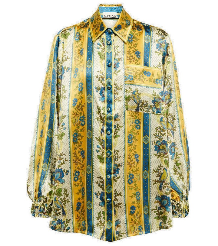 Photo: Alémais Quinn printed silk satin shirt