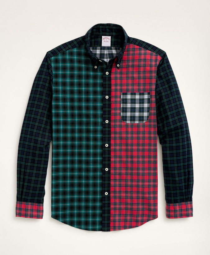 Photo: Brooks Brothers Men's Regent Regular-Fit Archival Brushed Twill Fun Tartan Shirt