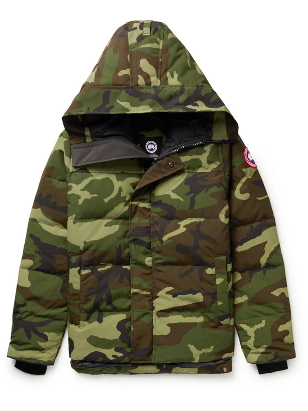 Photo: Canada Goose - Macmillan Camouflage-Print Quilted Shell Hooded Down Parka - Green
