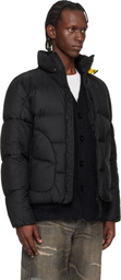 Parajumpers Black Blackburn Hooded Down Jacket