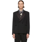 Dries Van Noten Black Berendt Tuxedo Blazer