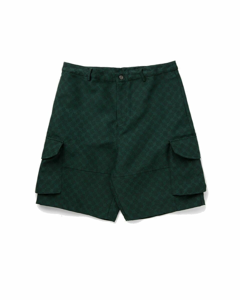 Photo: Daily Paper Benji Monogram Cargo Shorts Green - Mens - Cargo Shorts