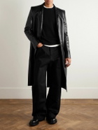 Rick Owens - Concordian Slim-Fit Leather Coat - Black