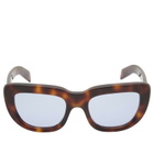 Prada Eyewear D07S Sunglasses in Classic Tortoise/Blue 