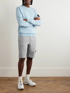 Stone Island - Straight-Leg Logo-Appliquéd Garment-Dyed Cotton-Jersey Shorts - Gray