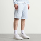 ANNIE HOOD Men's College Sweat Shorts in Baby Blue/White