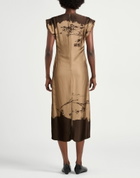 Manila Grace Womens Midi dress Taupe