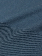 Loro Piana - Slim-Fit Wish Virgin Wool Polo Shirt - Blue