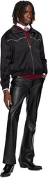 Ernest W. Baker Black Western Track Jacket