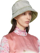 KARA SSENSE Exclusive Green Crystal Mesh Bucket Hat