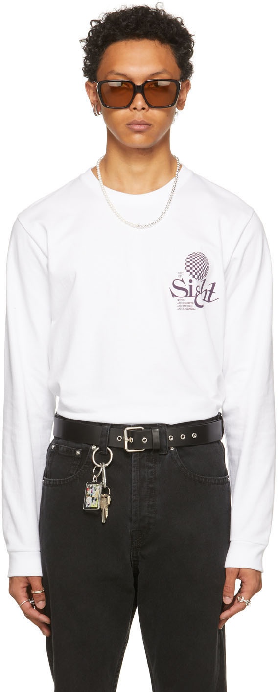 Photo: SSENSE WORKS SSENSE Exclusive White 'Out Of Sight' Long Sleeve T-Shirt