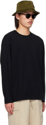 nanamica Black COOLMAX Long Sleeve T-Shirt