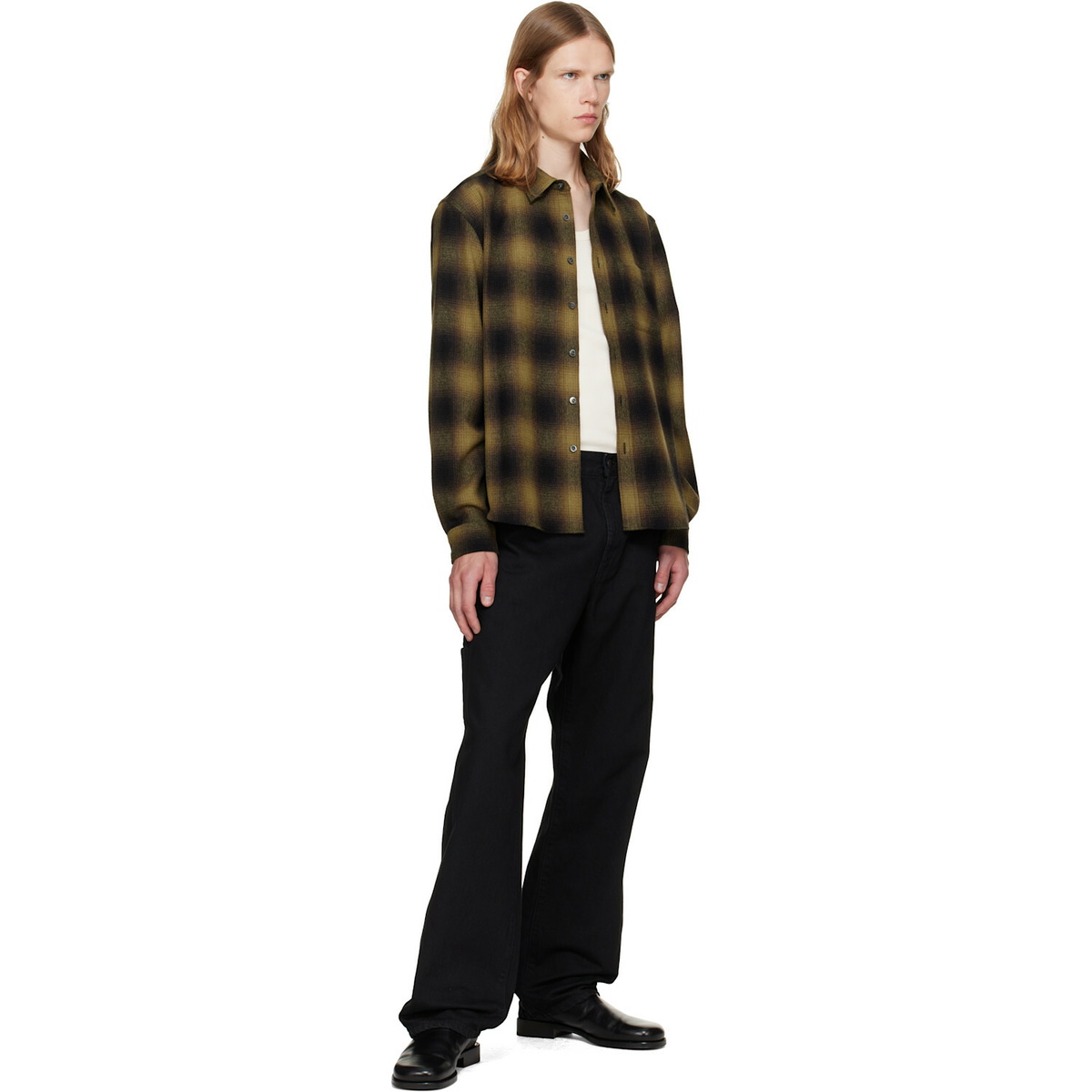 vowels Khaki River Shirt