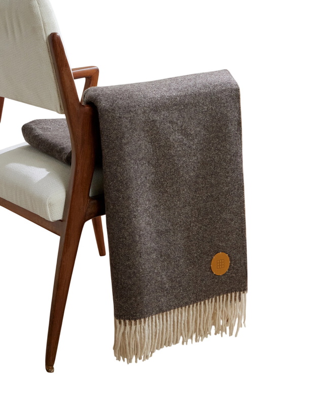 Photo: Soho Home - Marwood Logo-Appliquéd Fringed Wool-Blend Throw