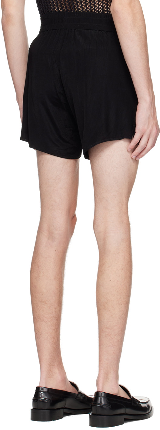 LGN Louis Gabriel Nouchi Black Fluid Pyjama Shorts