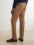 Brunello Cucinelli - Straight-Leg Cotton-Corduroy Trousers - Brown