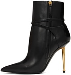 TOM FORD Black Padlock Ankle Boots