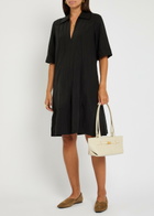 Vince Lyocell-blend Mini Dress Black