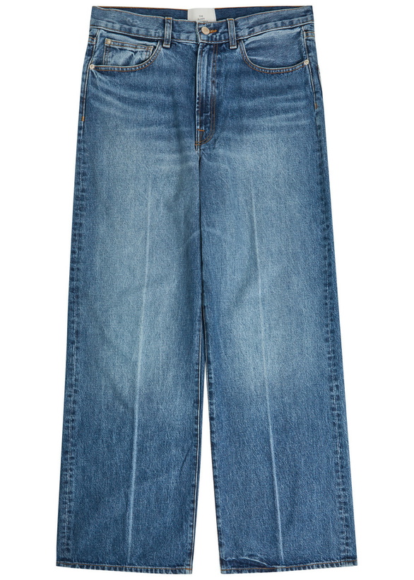 Photo: The Elder Statesman Hunter Wide-leg Jeans Blue