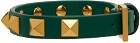 Valentino Garavani Green Rockstud Bracelet
