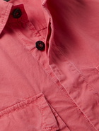 Stone Island - Logo-Appliquéd Brushed Cotton-Canvas Overshirt - Pink