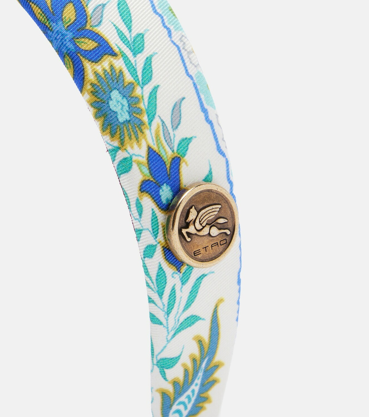 Etro Pegaso floral silk headband