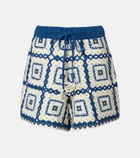 Alémais Dolly crochet cotton shorts