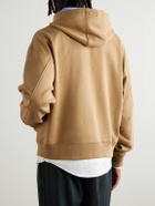 LOEWE - Logo-Embroidered Cotton-Jersey Hoodie - Neutrals